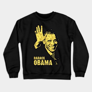 BARACK OBAMA Presidential Portrait Abstract Art Style Tribute Crewneck Sweatshirt